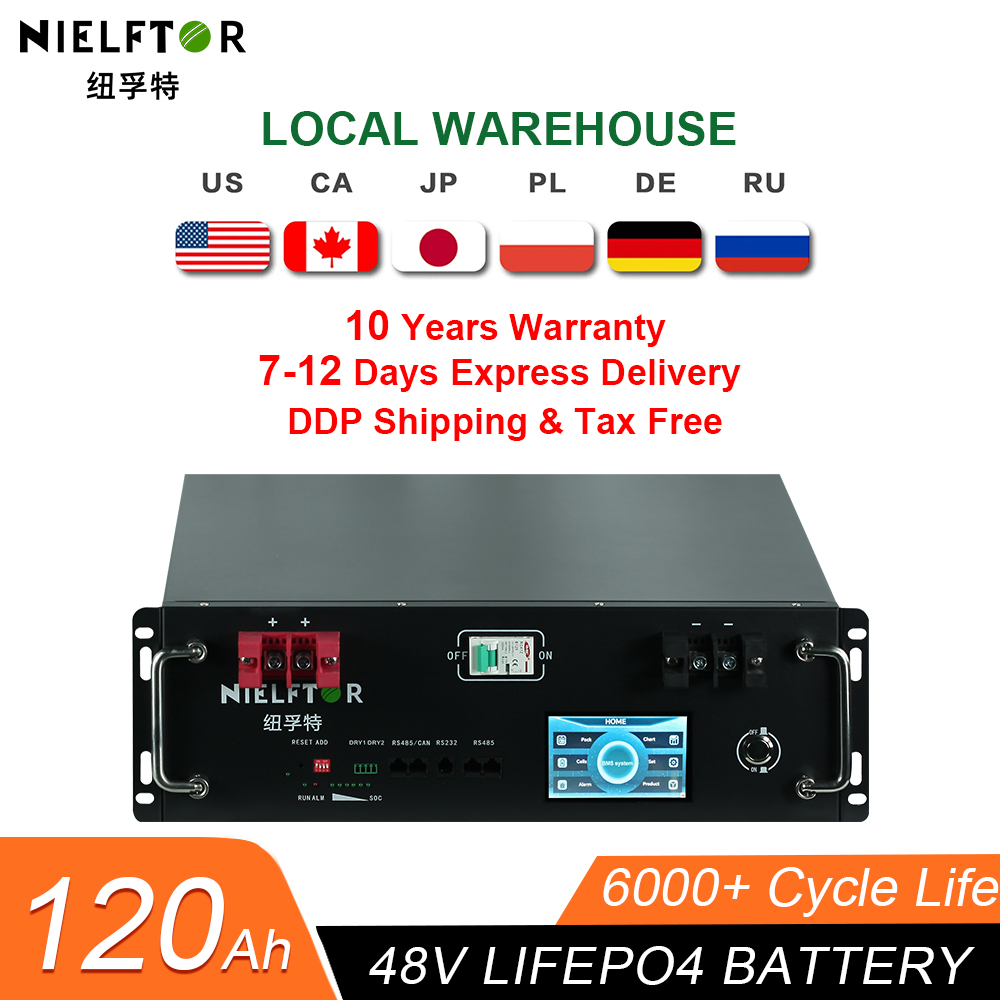 Energy Storage Rack - Nieuwe 48V 120Ah LiFePo4 Batterij Bulit-in