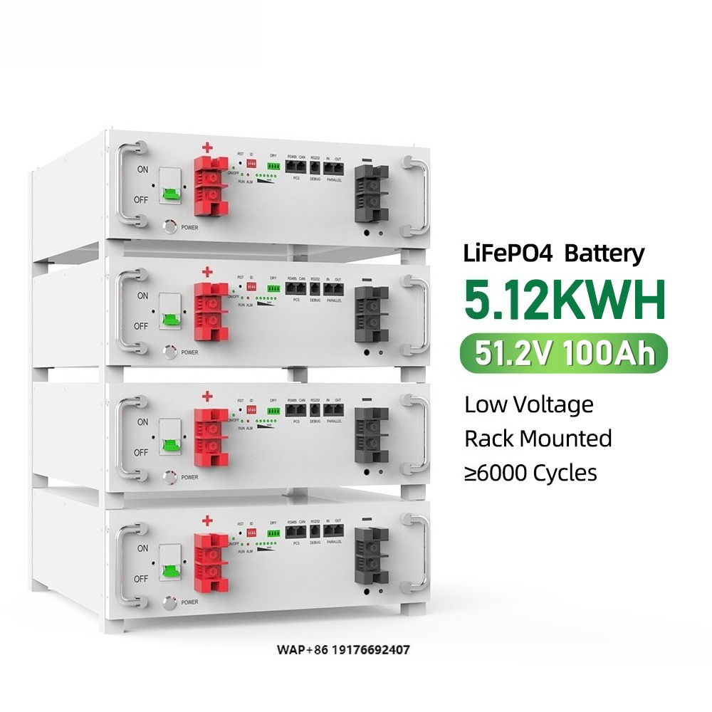 Energy Storage Rack - Greensun 51.2V 100Ah Laagspannings Rack-Montage Solar