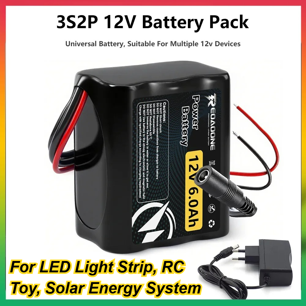 Renewable Energy Technology - Nieuwe Universele 6000mAh 12V Oplaadbare Batterij