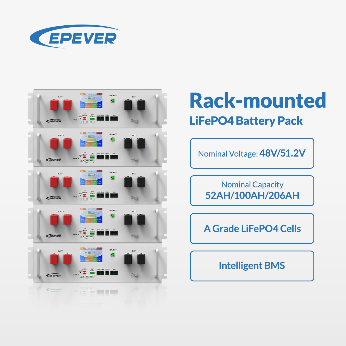 Epever 6000 Cycli 48v 51.2v 50 - Energy Storage Rack recensie en prijs