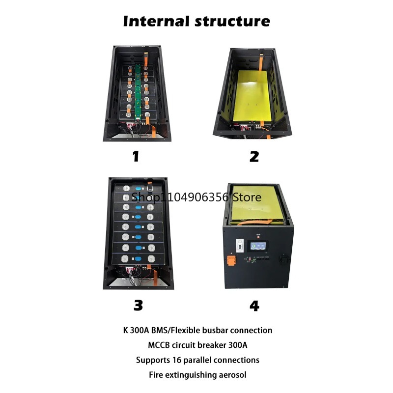 Thuisbatterijopslagsysteem 16s - Energy Storage Rack recensie en prijs